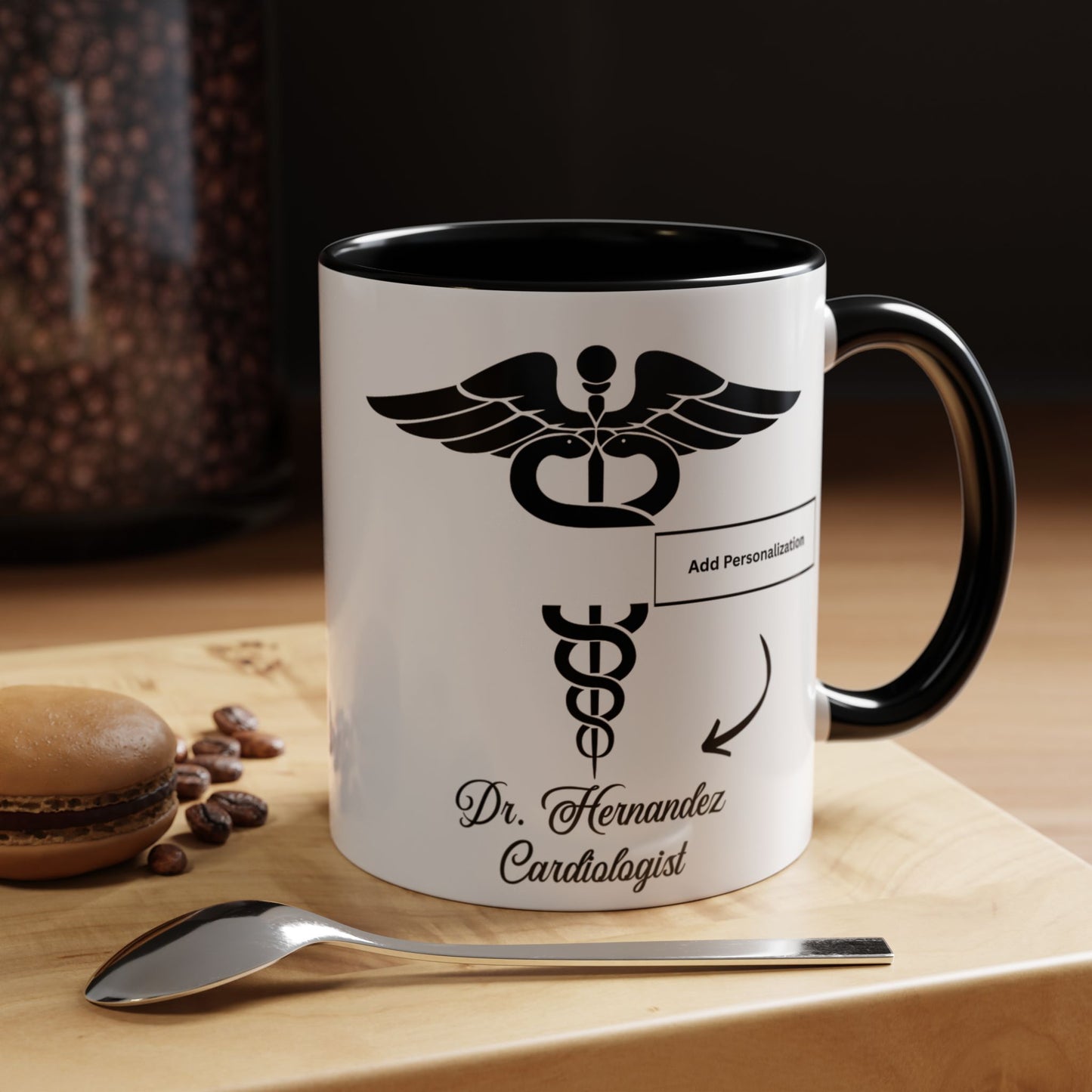 Medical MD Accent Coffee Mug | Father's Day Gift, Dad Mug, Coffee Lover Gift, Family Appreciation, Unique Drinking Cup