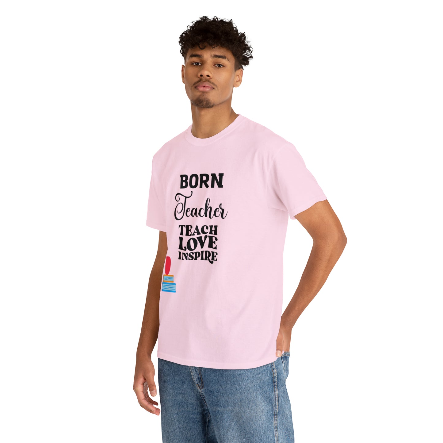 Born Teacher Unisex Heavy Cotton Tee