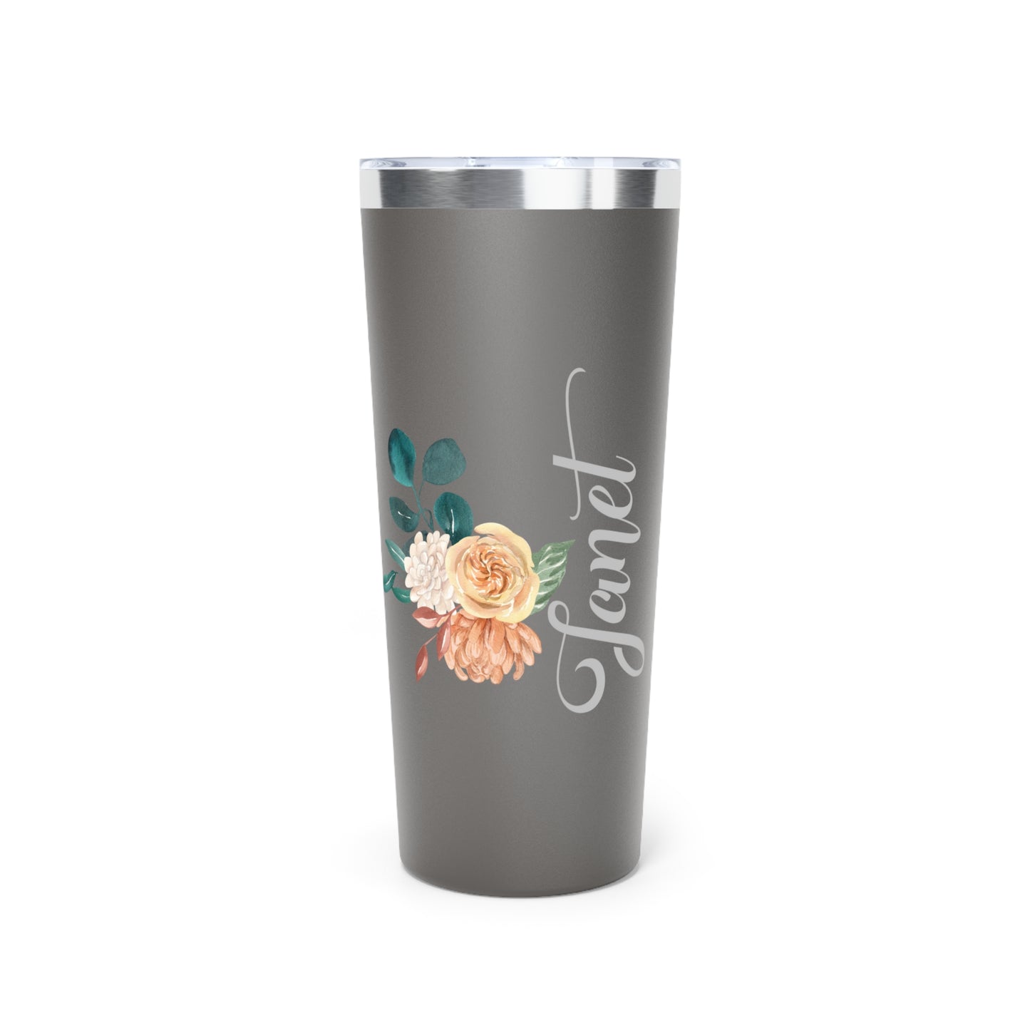 November Personalized Birth Flower 22 oz Tumbler, Personalized Birth Flower Coffee Cup With Name, Gifts for Her, Bridesmaid Proposal, Party Favor