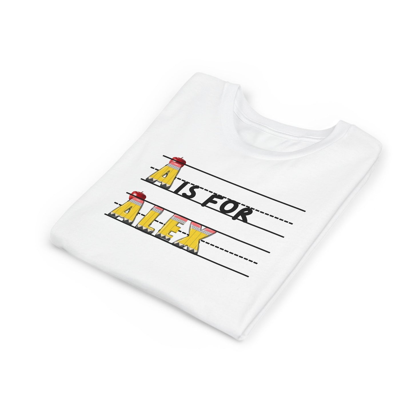 Custom Kids Name School Shirt, Back to School T-shirt, Toddler First Day of School Tee, Alphabet with Name Tee, Kindergarten Shirt with Name