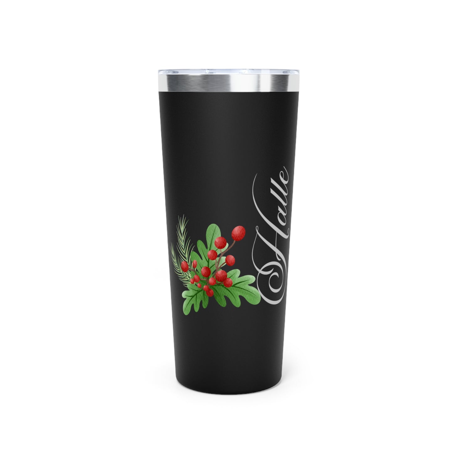 December Personalized Birth Flower 22 oz Tumbler, Personalized Birth Flower Coffee Cup With Name, Gifts for Her, Bridesmaid Proposal, Party Favor