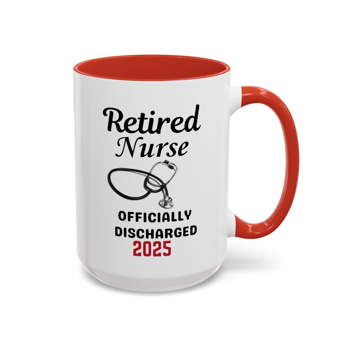 Retired Nurse Coffee Mug, Fun Gift for Retirement, Personalized Mug for Nurses, Coffee Cup for Grandkids Contact, Perfect for Holidays