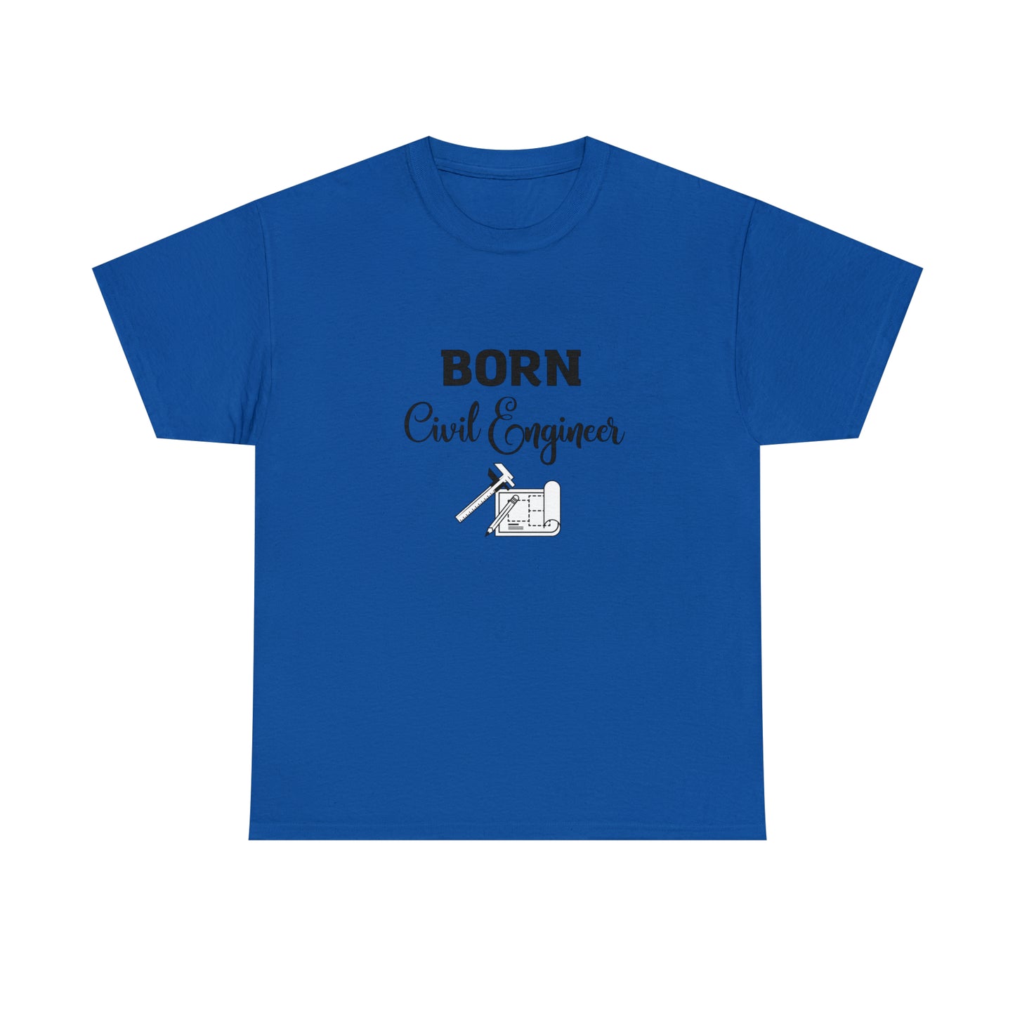 Born Civil Engineer Unisex Heavy Cotton Tee