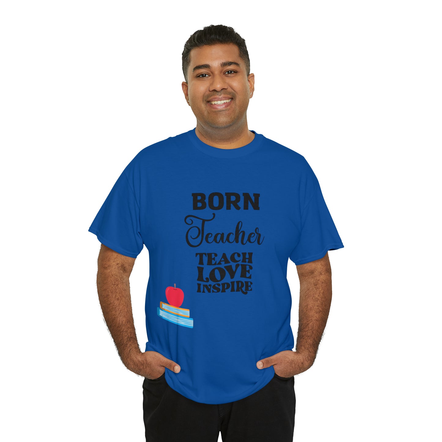 Born Teacher Unisex Heavy Cotton Tee