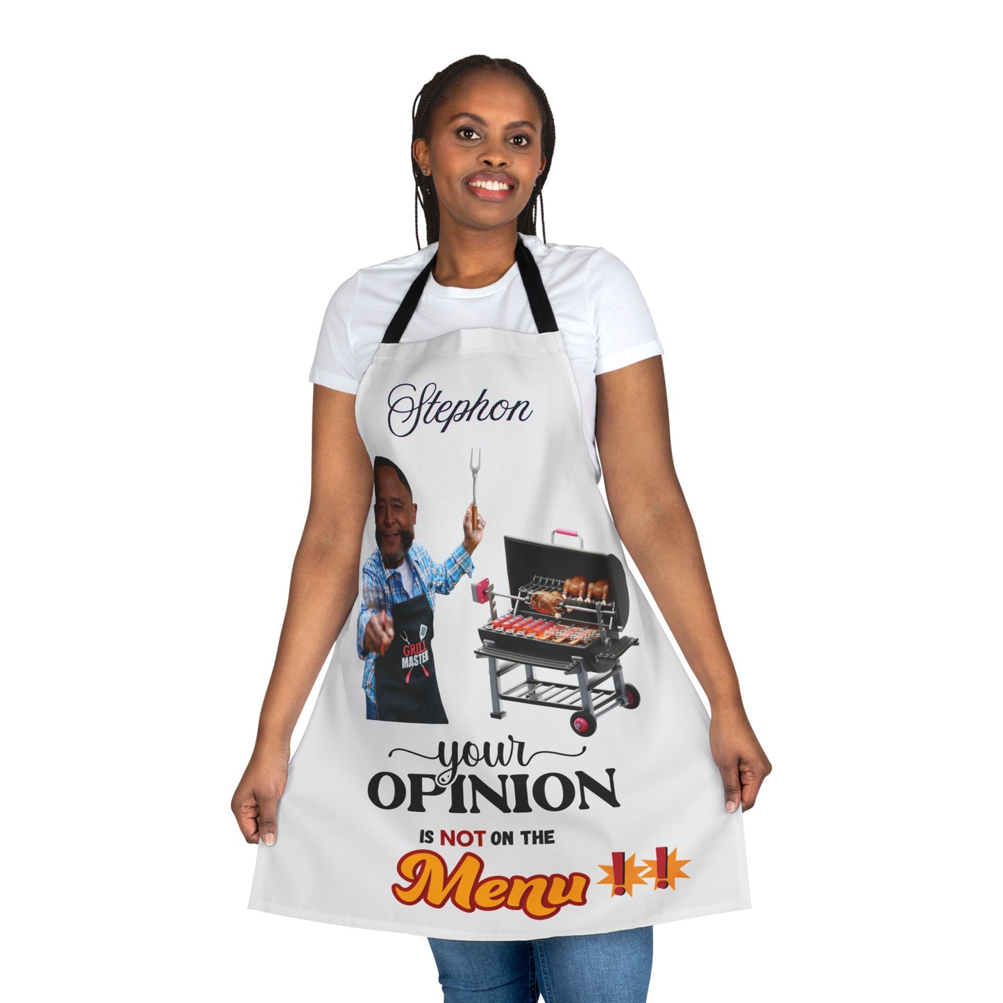 Stephon Personalized Apron for Men, Grill Daddy Apron, Father's Day Gift, Custom Men's Apron, Grill Apron for Men, BBQ Griller Apron, Chef Gift