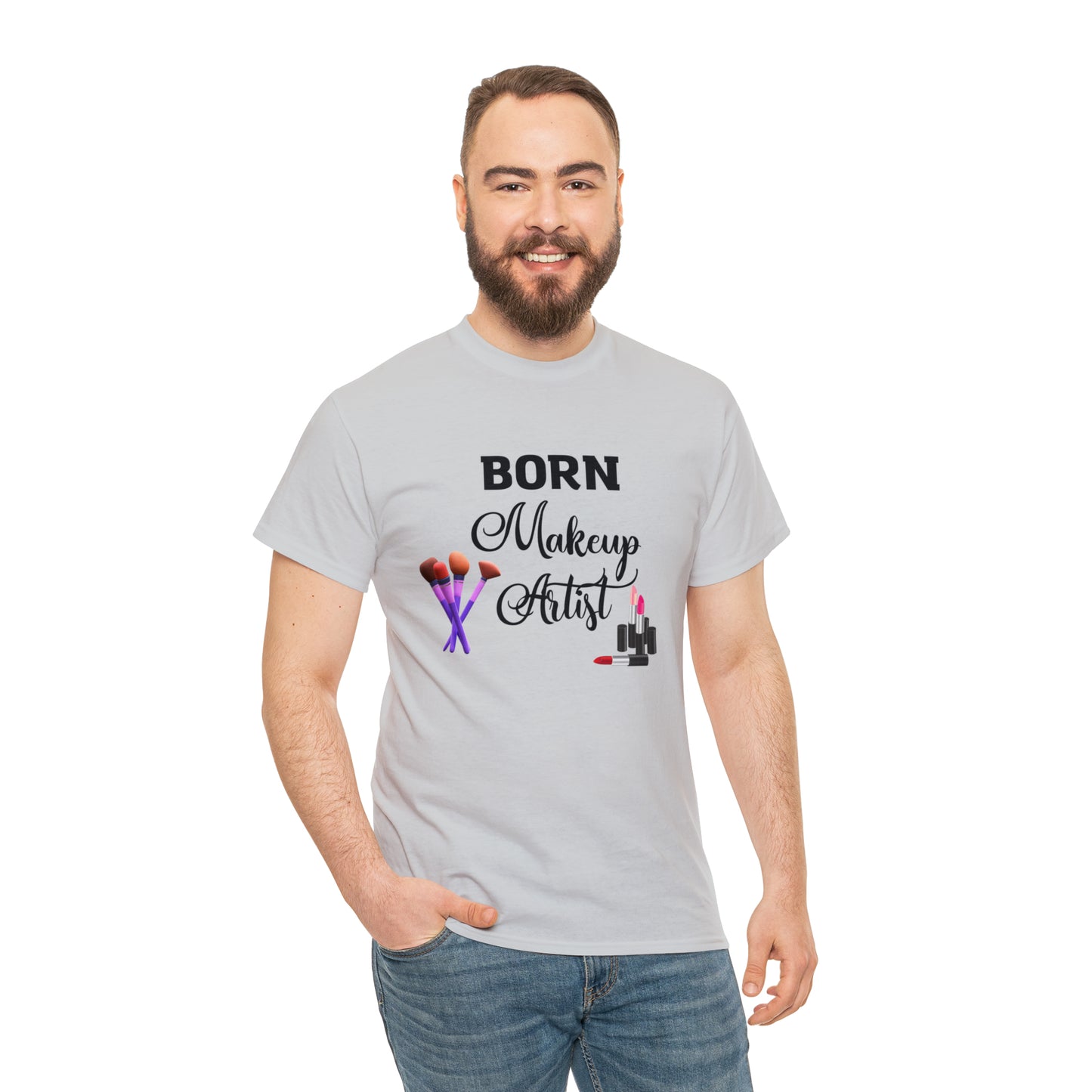 Born Makeup Artist Unisex Heavy Cotton Tee