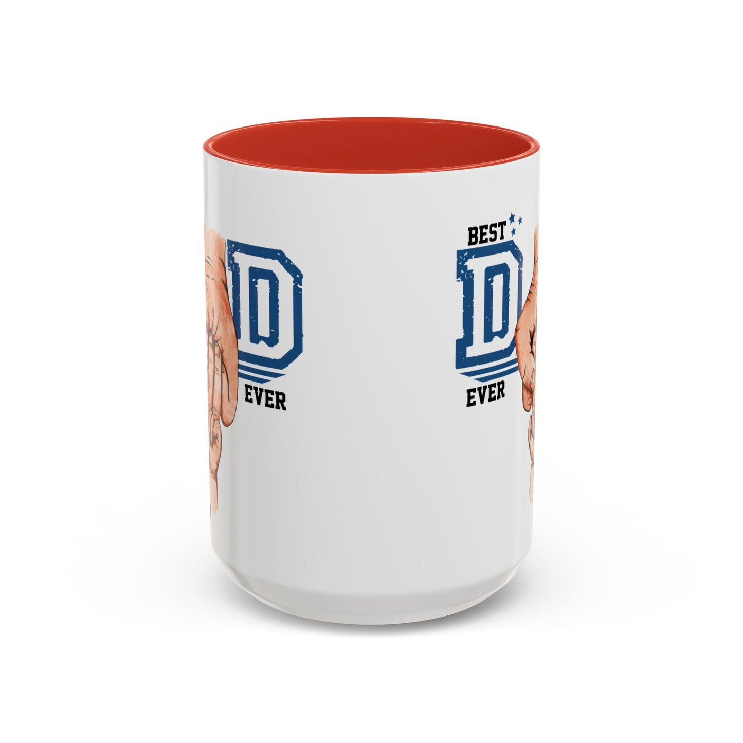 Best Dad Ever Accent Coffee Mug | Father's Day Gift, Dad Mug, Coffee Lover Gift, Family Appreciation, Unique Drinking Cup