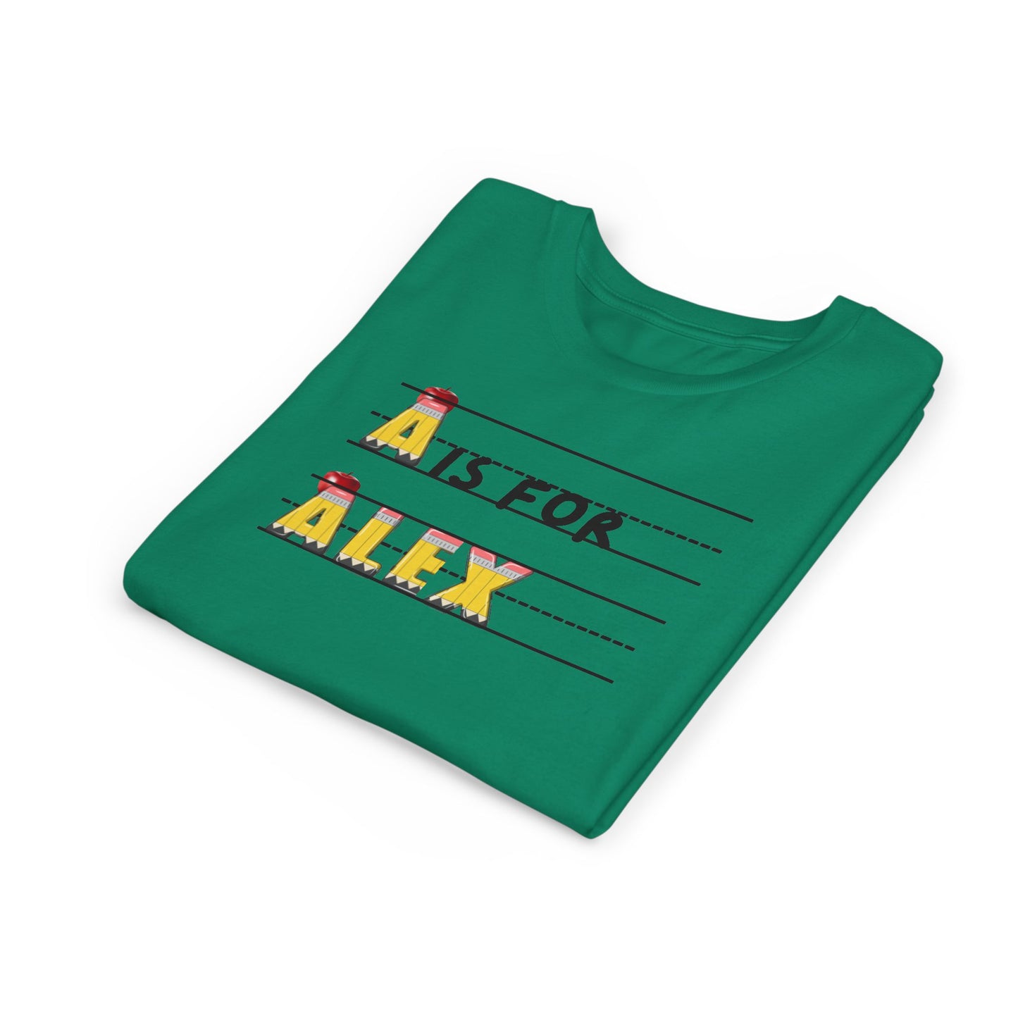 Custom Kids Name School Shirt, Back to School T-shirt, Toddler First Day of School Tee, Alphabet with Name Tee, Kindergarten Shirt with Name