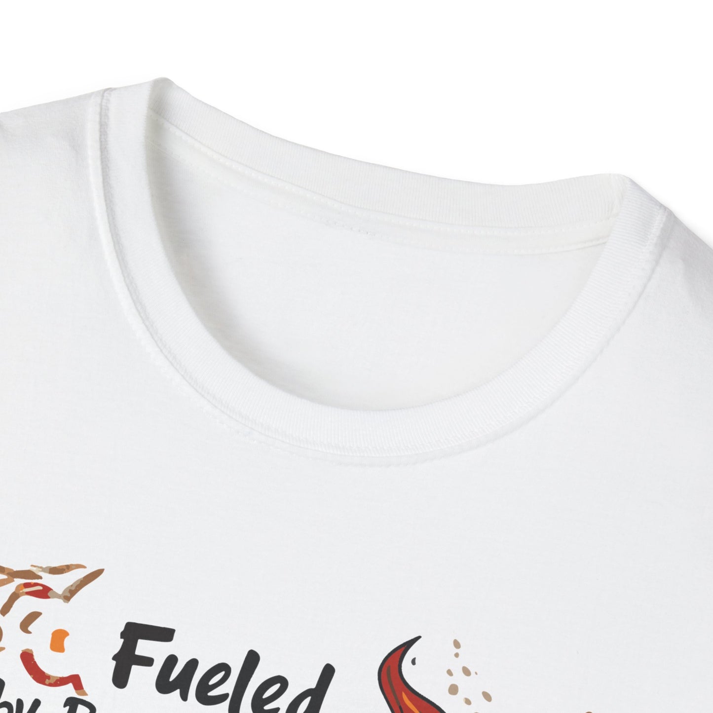 Fueled by Beans, Powered by Flames T-Shirt | Father's Day Gift | Unisex Tee for Dads | Comfortable Casual Wear | Gift for Dad | Fire Theme