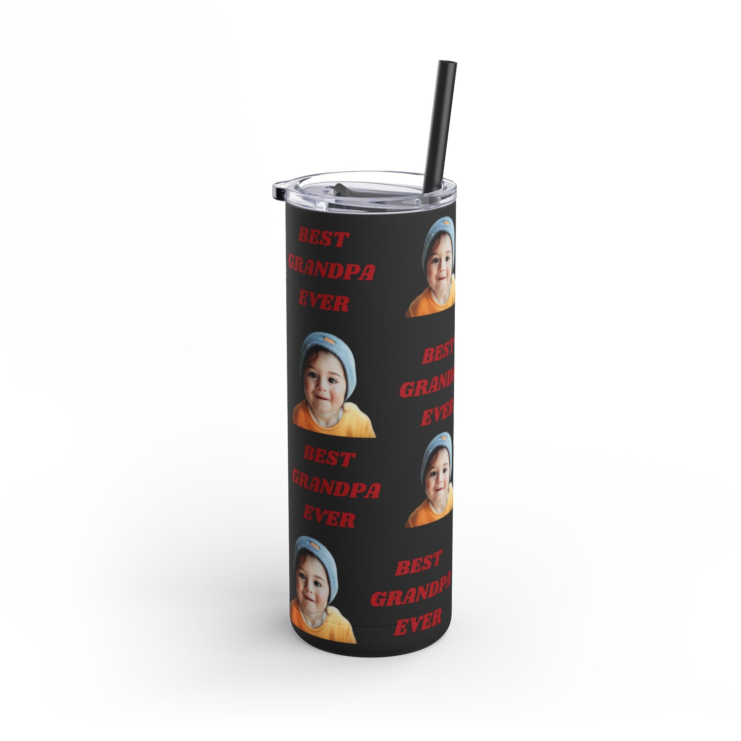 Best Grandpa Photo Tumbler, Valentine's Day gift, Birthday gift, Grandpa Gift, Tumblers, Gift for him, Skinny Matte Tumbler, 20oz