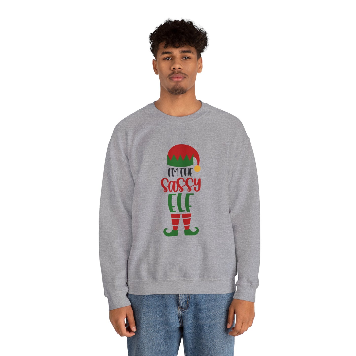 I'm the Sassy One Unisex Heavy Blend Crewneck Sweatshirt, Funny T-shirt, Christmas Shirt, Christmas Slogan Shirts, Christmas Sweater, Santa Shirt