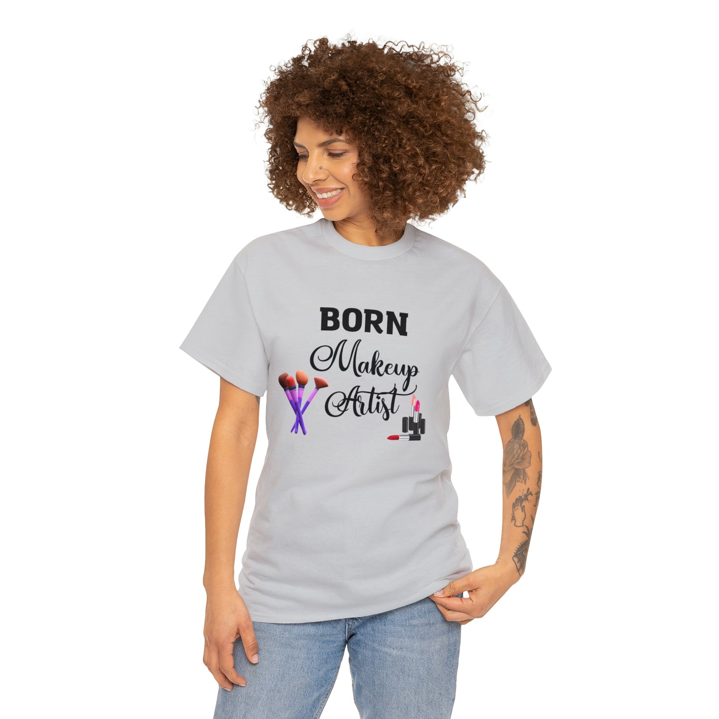 Born Makeup Artist Unisex Heavy Cotton Tee