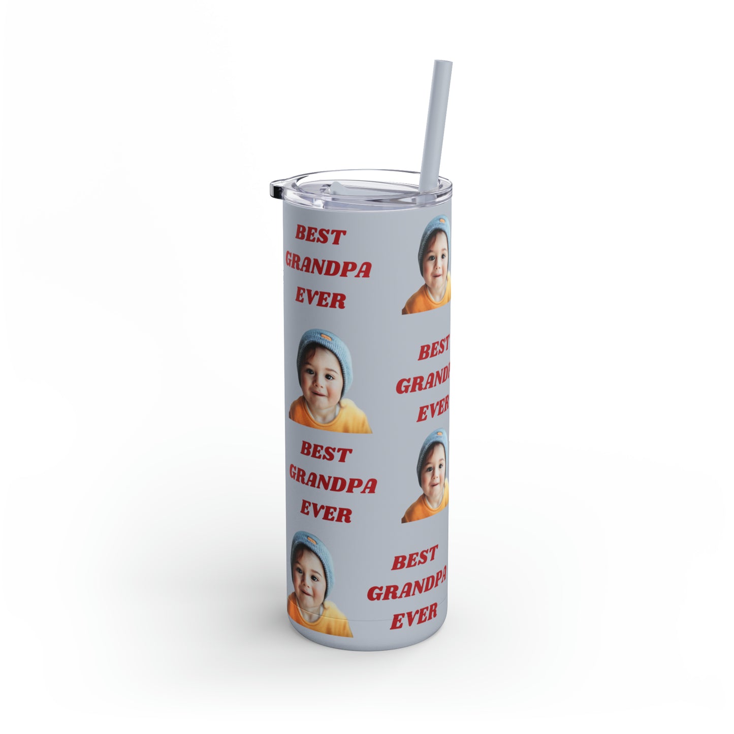 Best Grandpa Photo Tumbler, Valentine's Day gift, Birthday gift, Grandpa Gift, Tumblers, Gift for him, Skinny Matte Tumbler, 20oz