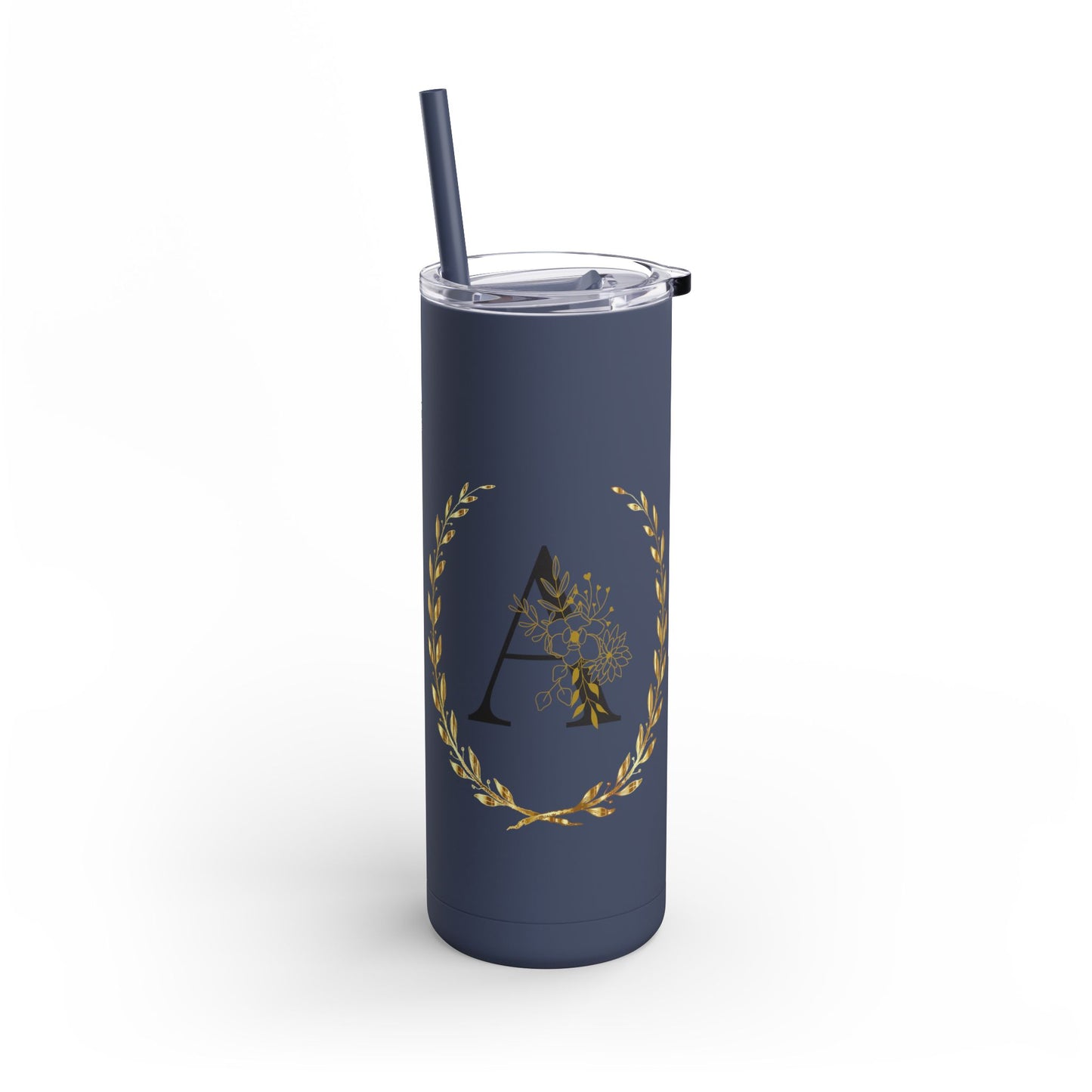 Custom Letter Tumbler, 20 oz Tumbler, graduation gift, Gift for her, Gift for him, custom name, Skinny Matte Tumbler, 20oz