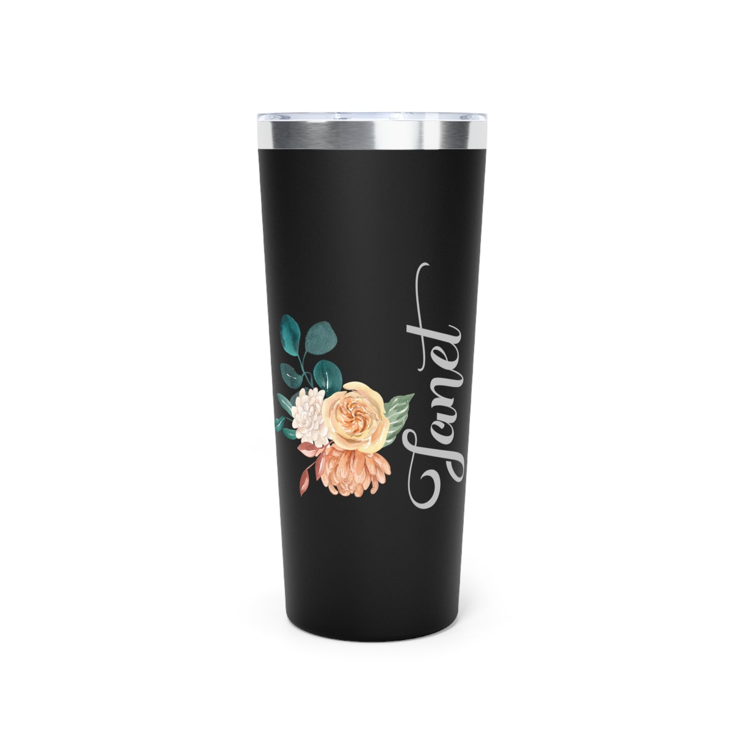 November Personalized Birth Flower 22 oz Tumbler, Personalized Birth Flower Coffee Cup With Name, Gifts for Her, Bridesmaid Proposal, Party Favor