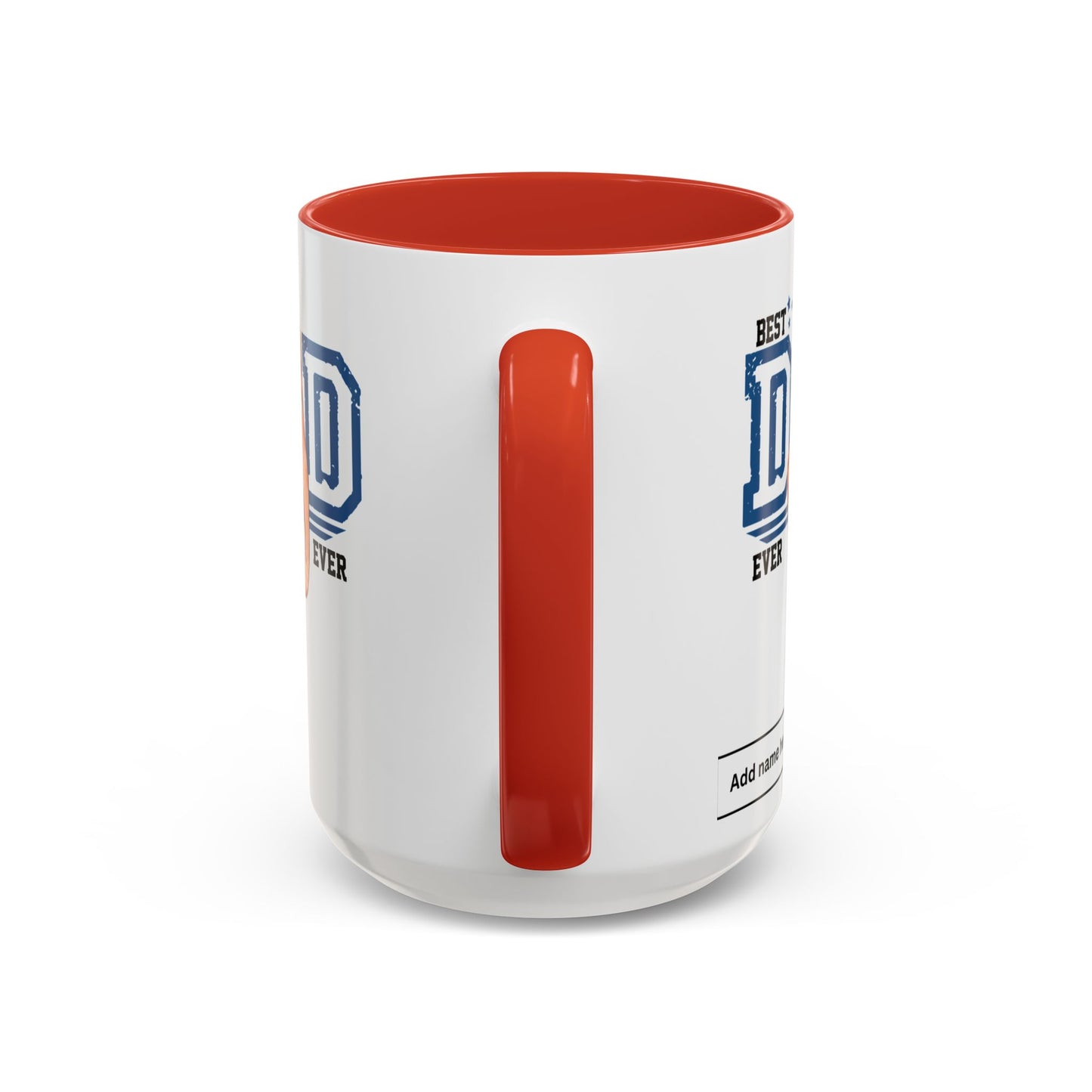 Best Dad Ever Accent Coffee Mug | Father's Day Gift, Dad Mug, Coffee Lover Gift, Family Appreciation, Unique Drinking Cup