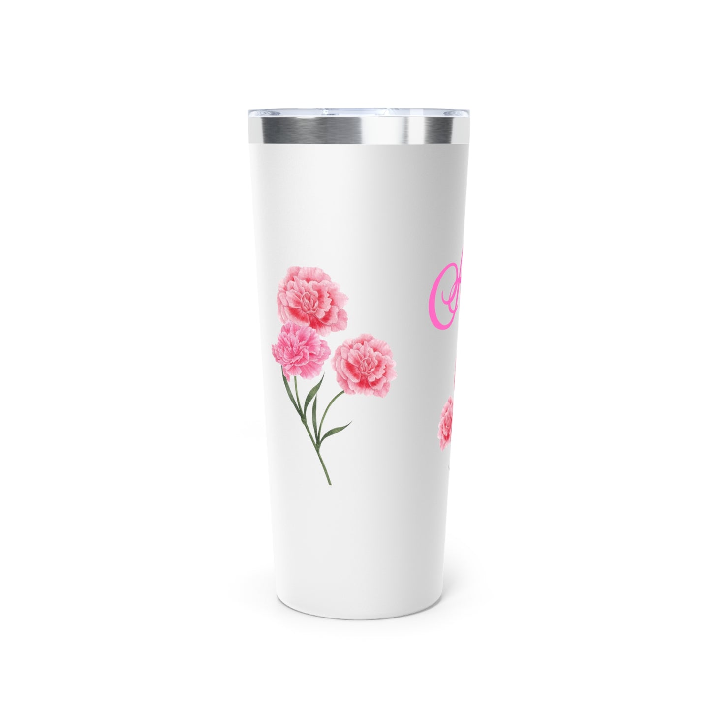 January Personalized Birth Flower 22 oz Tumbler, Personalized Birth Flower Coffee Cup With Name, Gifts for Her, Bridesmaid Proposal, Party Favor