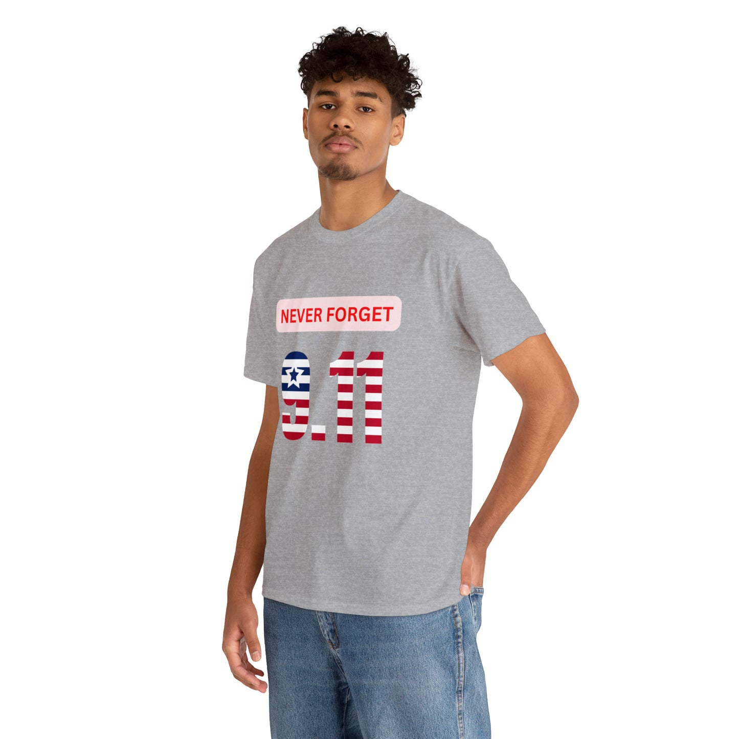 Unisex Heavy Cotton Tee - Never Forget 9/11