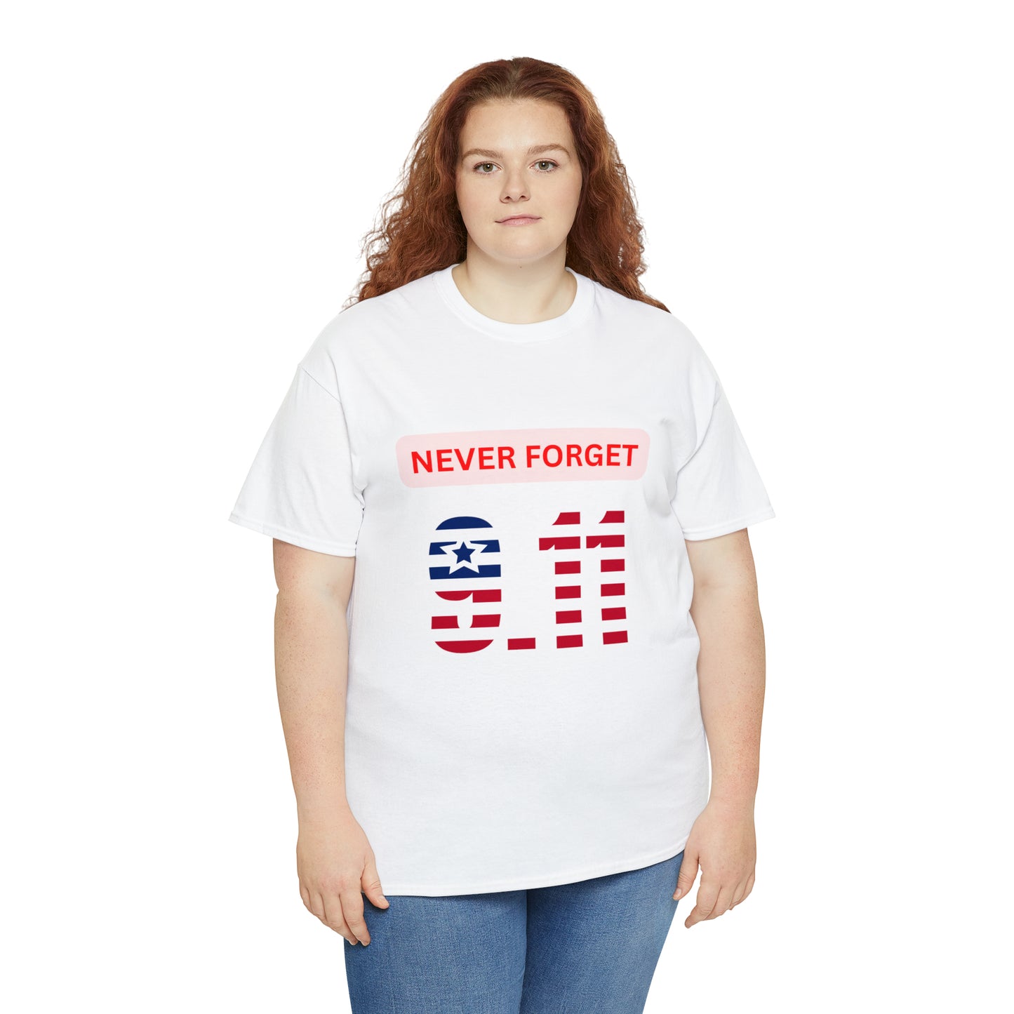 Unisex Heavy Cotton Tee - Never Forget 9/11