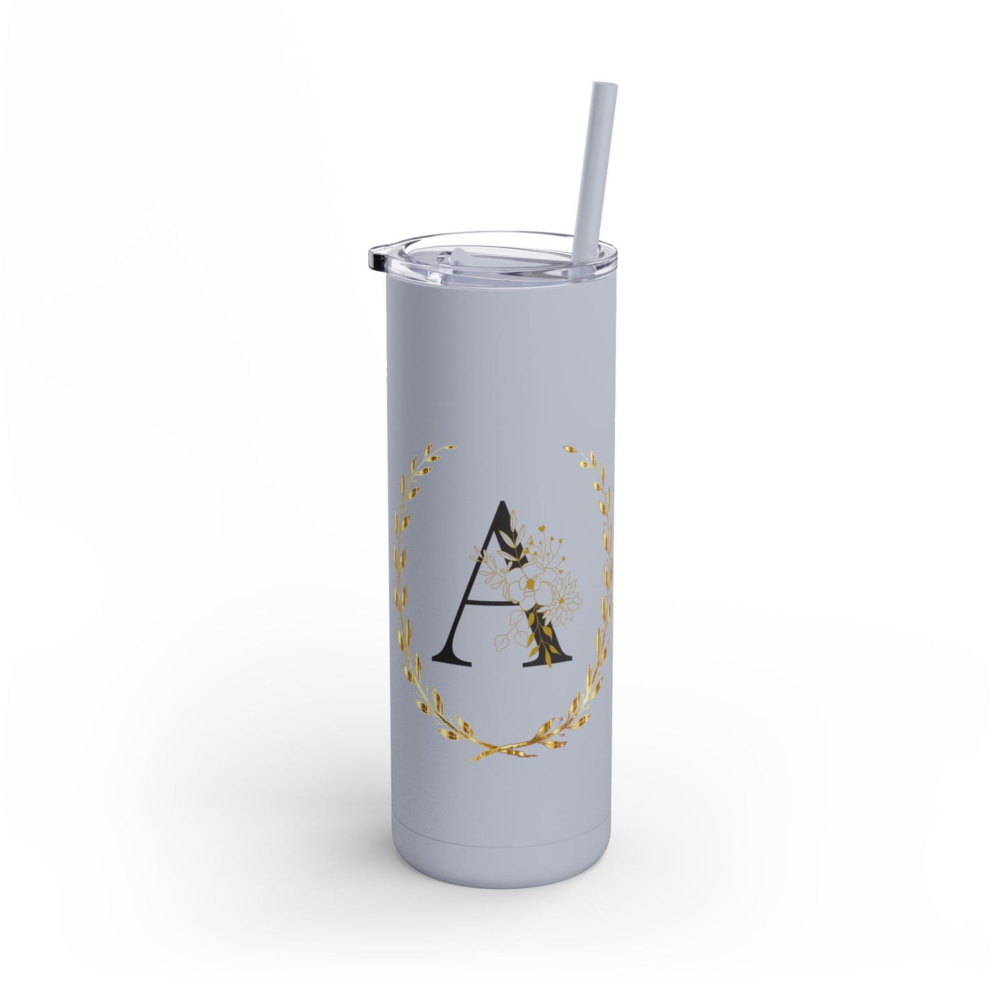 Custom Letter Tumbler, 20 oz Tumbler, graduation gift, Gift for her, Gift for him, custom name, Skinny Matte Tumbler, 20oz
