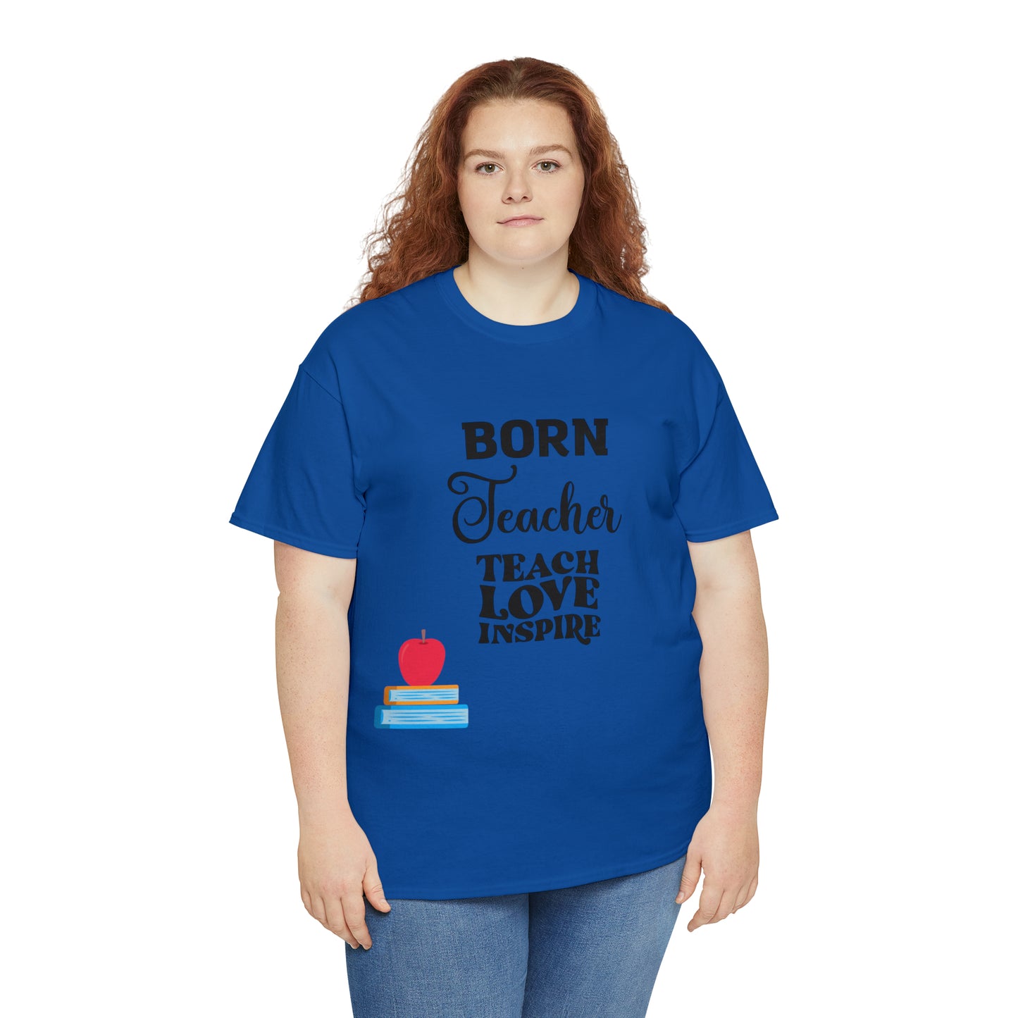 Born Teacher Unisex Heavy Cotton Tee