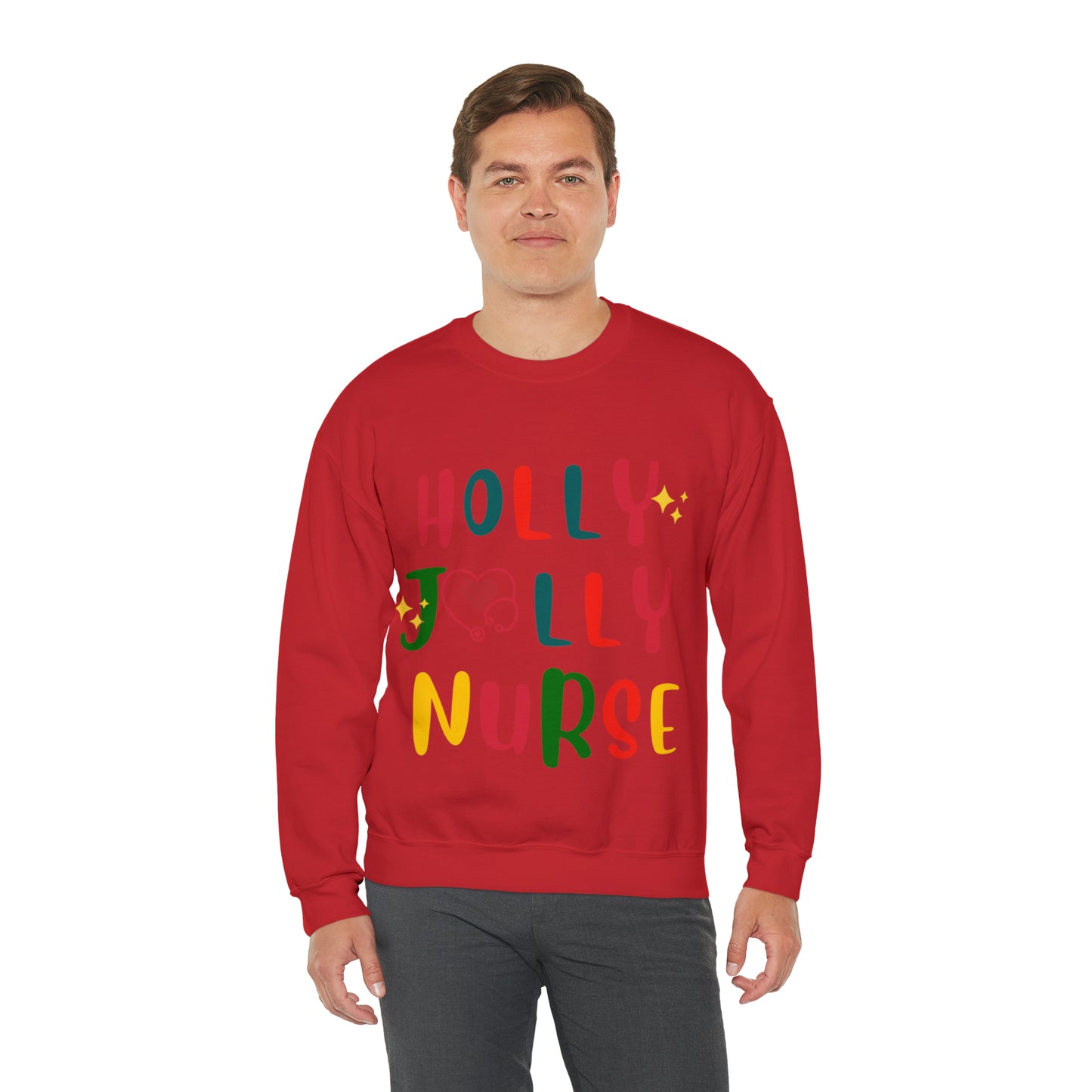Santa's HollyJolly Nurse, Christmas Shirt, Christmas Gift, Nurse Christmas Sweatshirt, Nurse Xmas Shirt, Cute Nurse Pullover