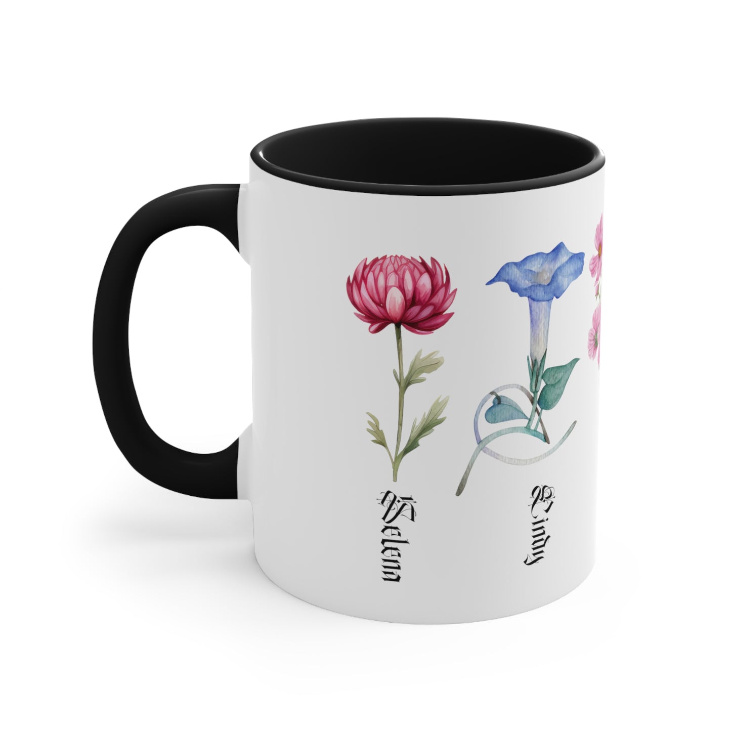 Custom Birth Month Flower mug, Mother's Day Gift, Plant Mom Mug, Custom Mom Mug, Mothers Day Mug, Plant mom mug Two-Tone Coffee Mugs