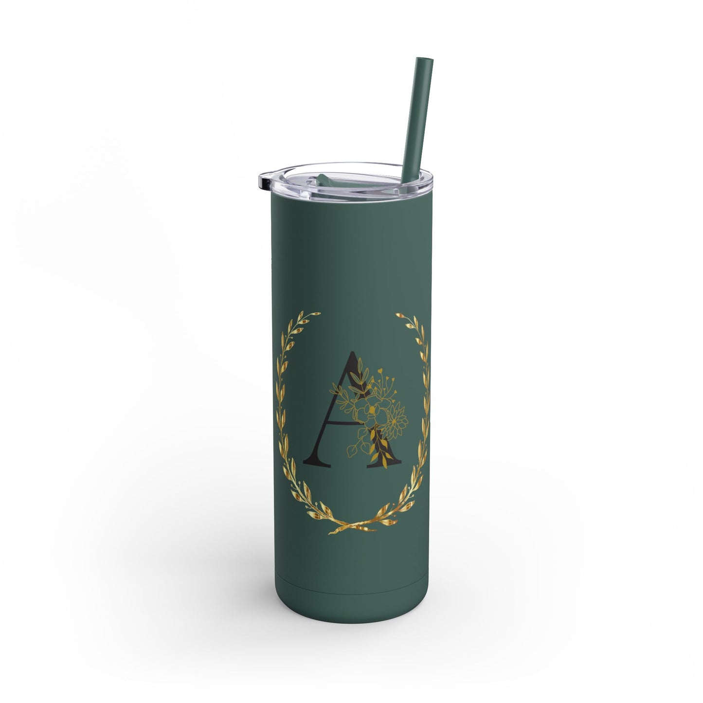 Custom Letter Tumbler, 20 oz Tumbler, graduation gift, Gift for her, Gift for him, custom name, Skinny Matte Tumbler, 20oz