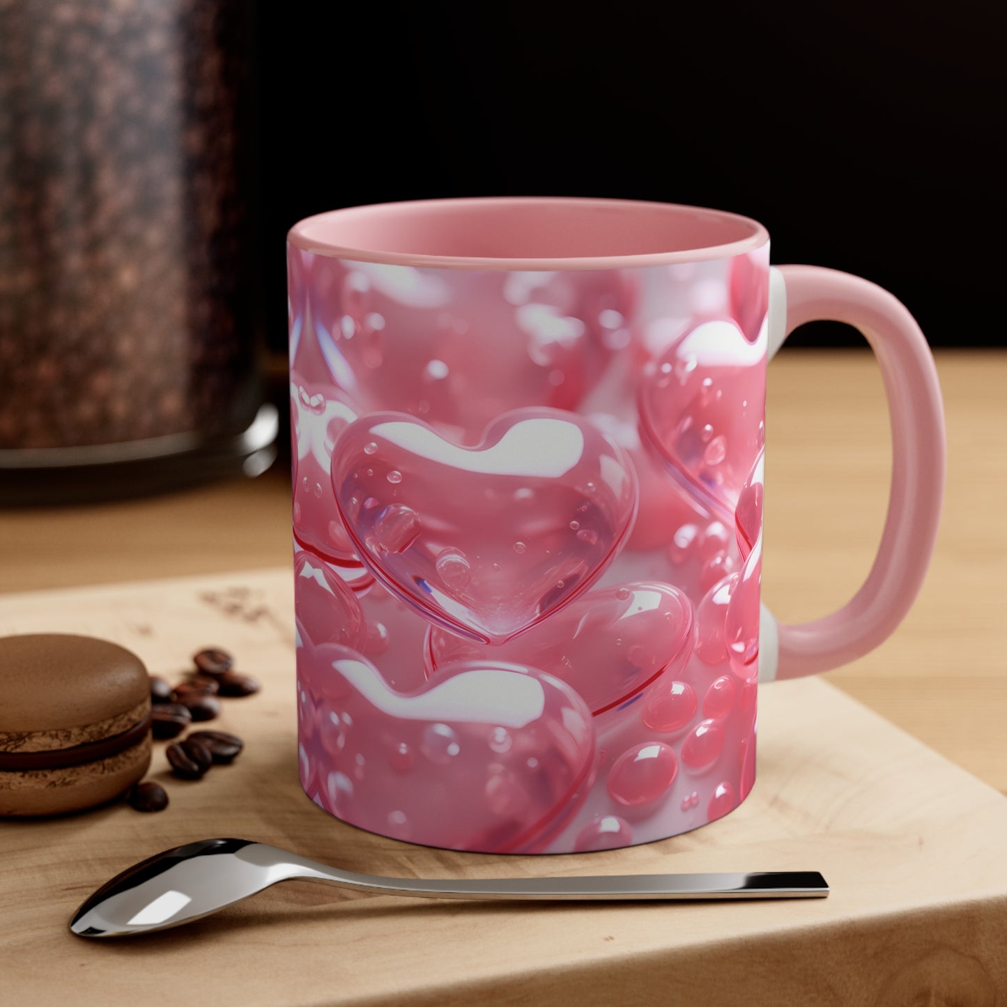 3D Valentine heart mug, Funny Valentine Heart Candy, heart candy mug, conversation heart mug, Heart-Shaped Mug, Coffee Mug, 11oz
