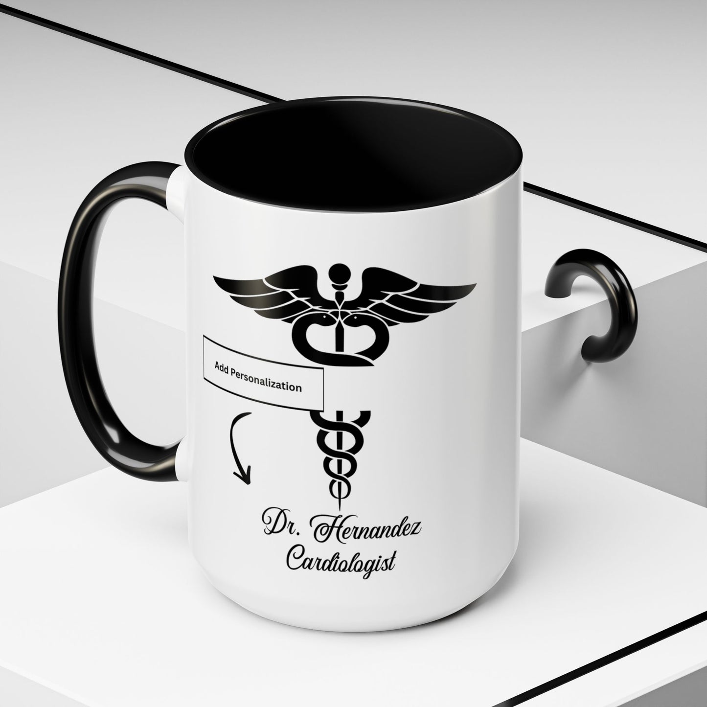 Medical MD Accent Coffee Mug | Father's Day Gift, Dad Mug, Coffee Lover Gift, Family Appreciation, Unique Drinking Cup