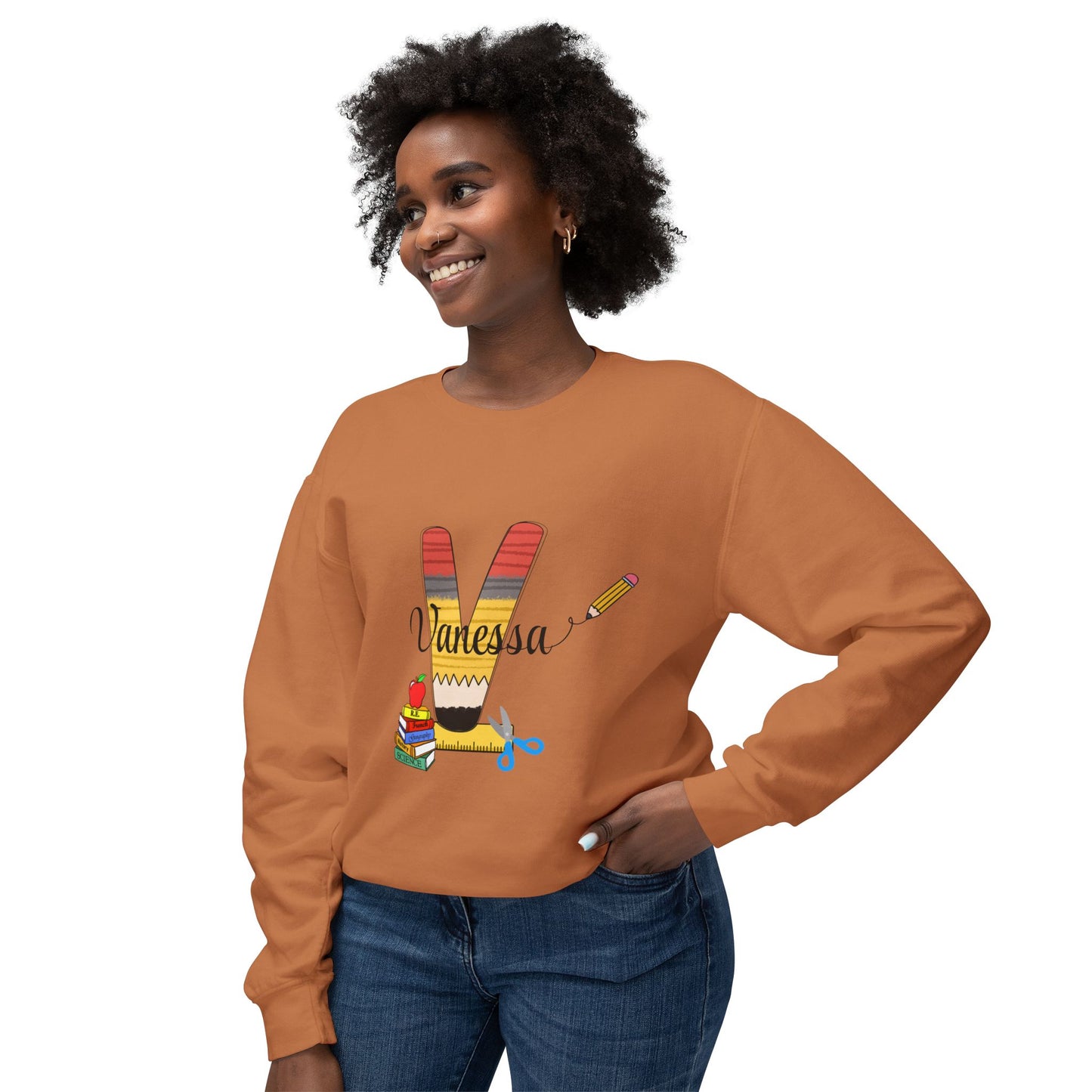 Custom name unisex alphabet sweatshirt for youth, toddlers & adults. Toddler and preschool gift, First Day Of School, fun shirt for youth