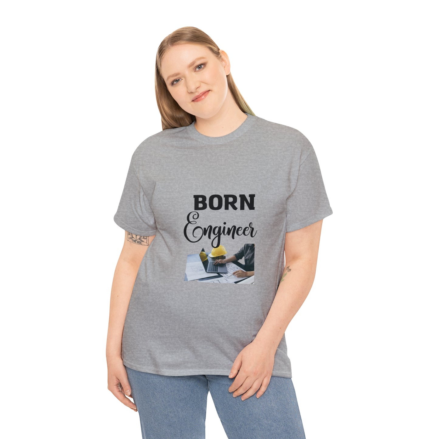 Born Engineer Unisex Heavy Cotton Tee