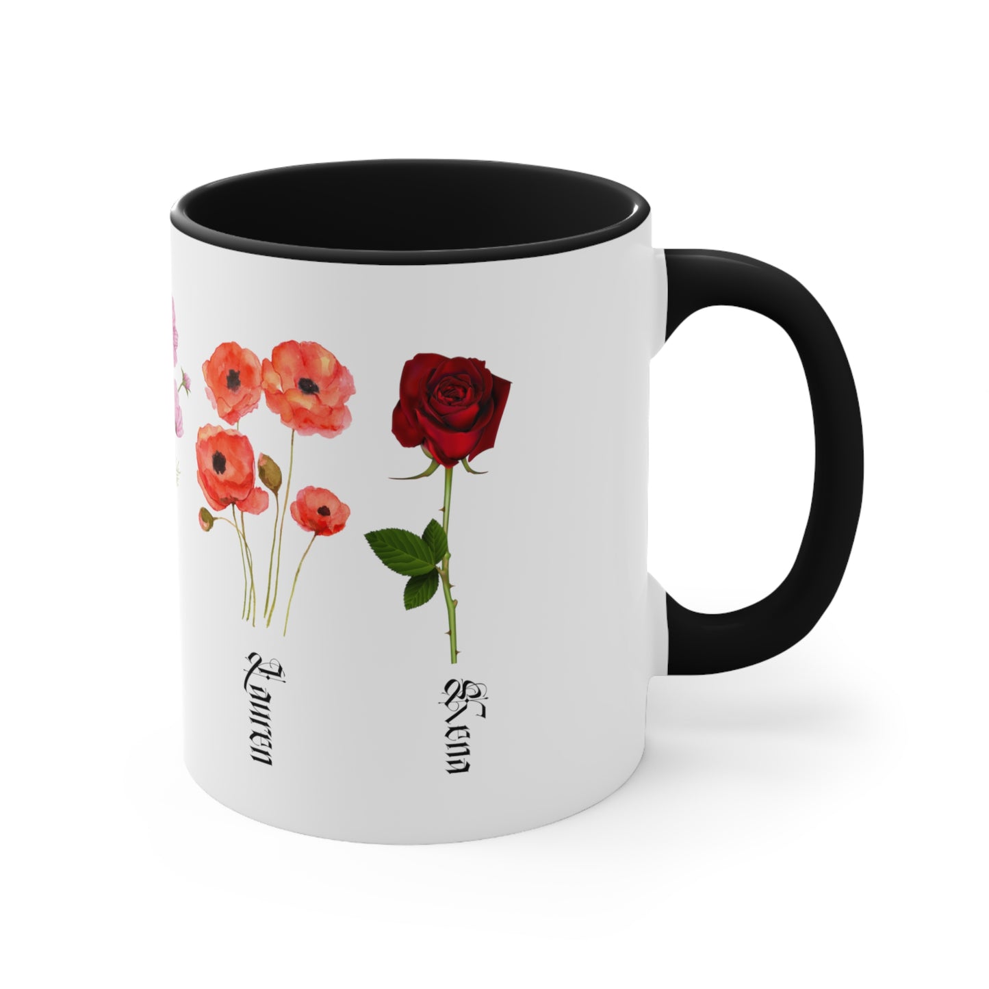 Custom Birth Month Flower mug, Mother's Day Gift, Plant Mom Mug, Custom Mom Mug, Mothers Day Mug, Plant mom mug Two-Tone Coffee Mugs