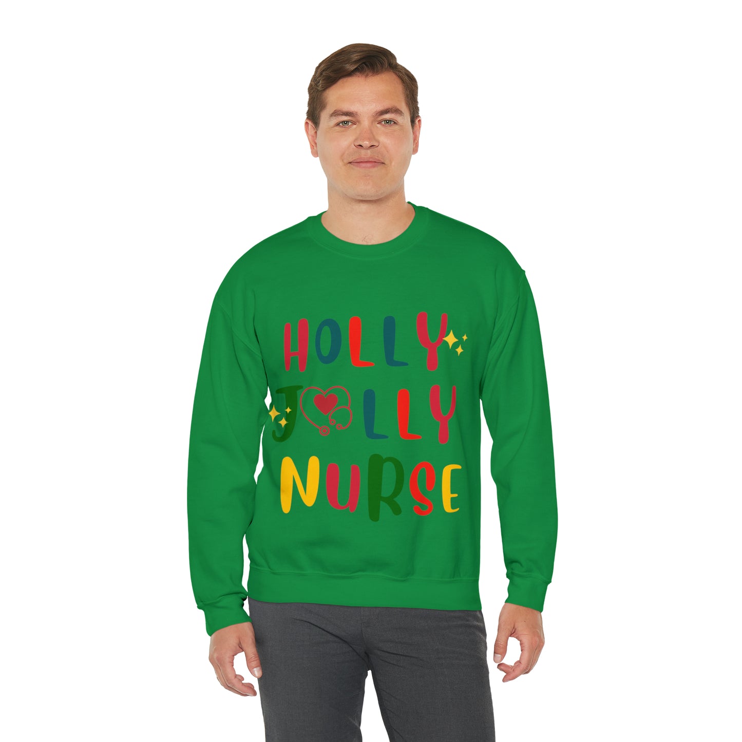 Santa's HollyJolly Nurse, Christmas Shirt, Christmas Gift, Nurse Christmas Sweatshirt, Nurse Xmas Shirt, Cute Nurse Pullover