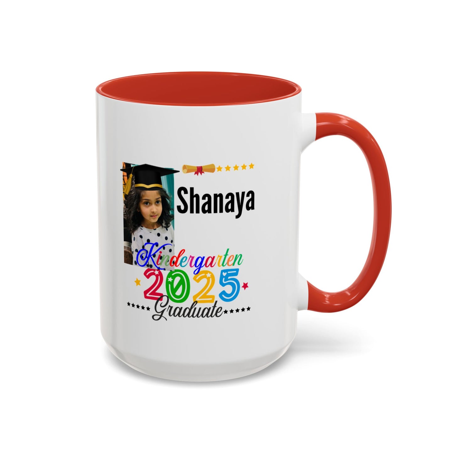 15 oz Personalized Kindergarten Graduate Coffee Mug - Celebrate 2025 with Custom Name!