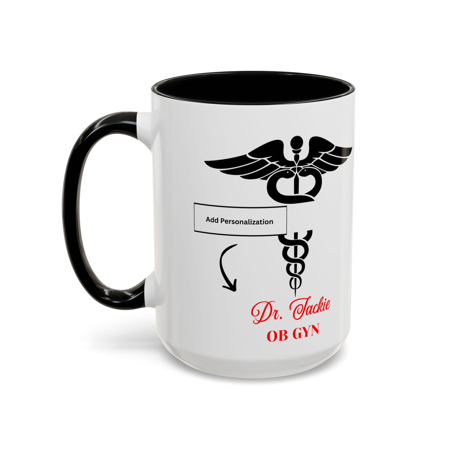 Personalized Accent Coffee Mug | Father's Day Gift, Dad Mug, Coffee Lover Gift, Family Appreciation, Unique Drinking Cup