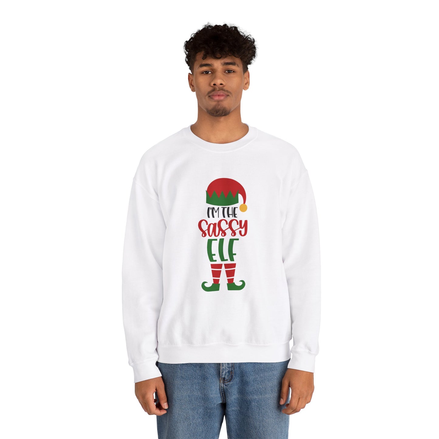 I'm the Sassy One Unisex Heavy Blend Crewneck Sweatshirt, Funny T-shirt, Christmas Shirt, Christmas Slogan Shirts, Christmas Sweater, Santa Shirt