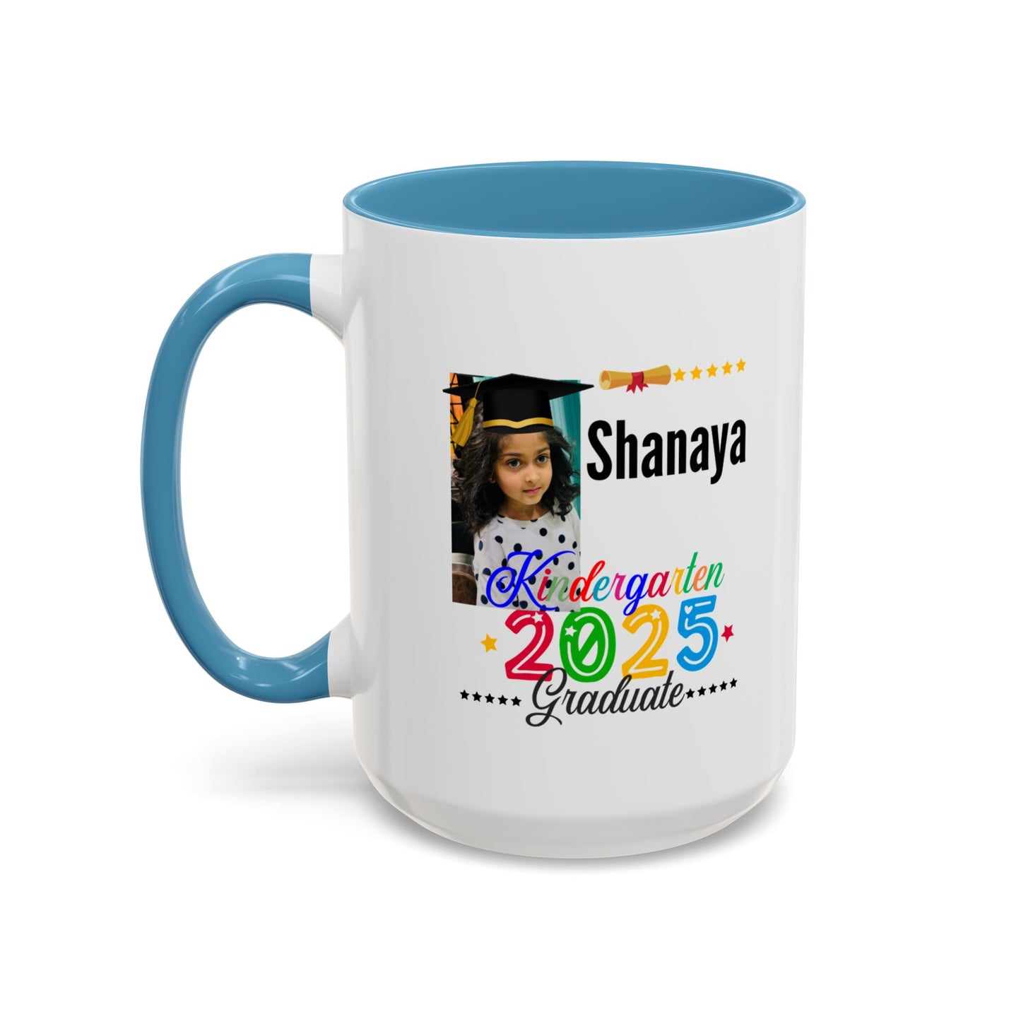 15 oz Personalized Kindergarten Graduate Coffee Mug - Celebrate 2025 with Custom Name!
