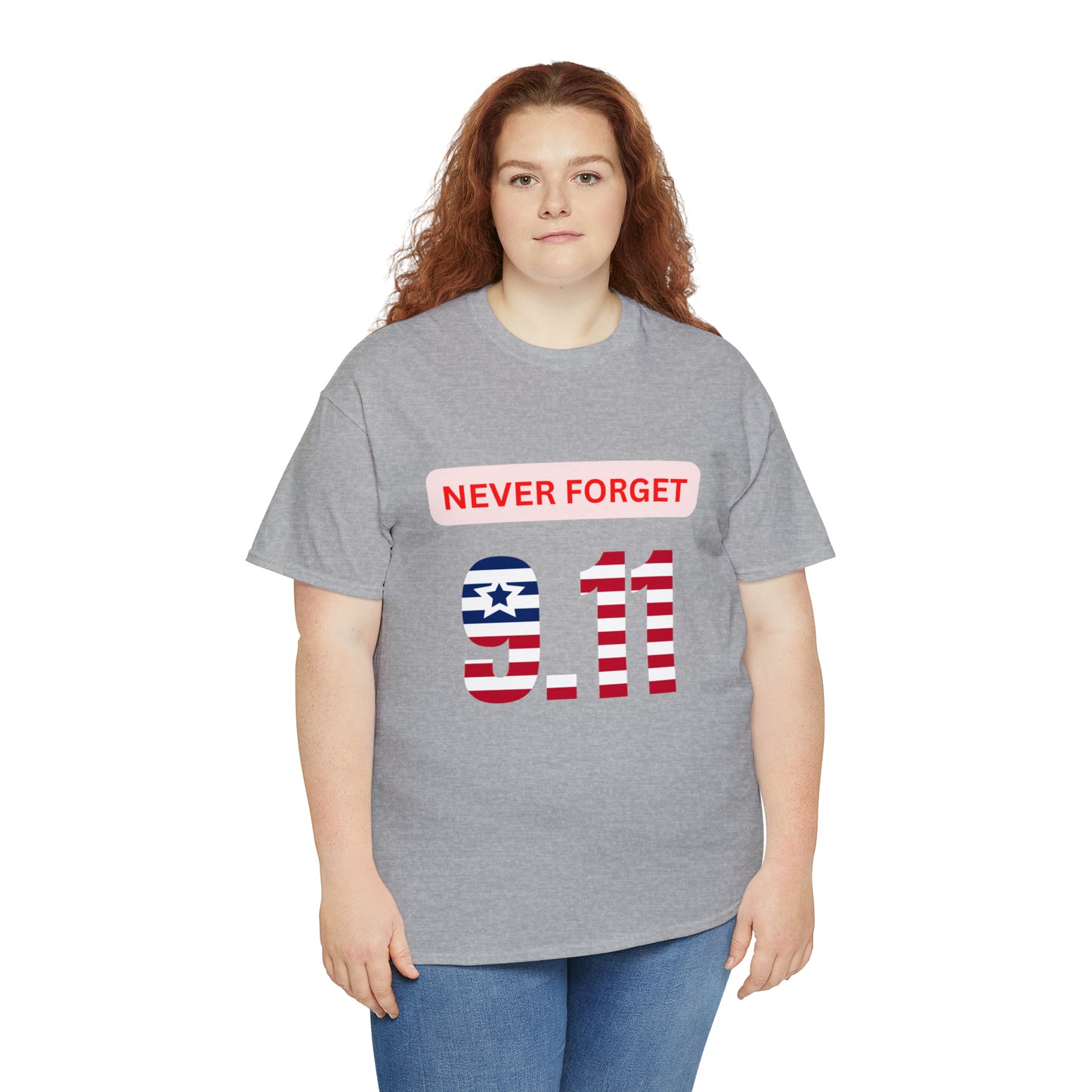 Unisex Heavy Cotton Tee - Never Forget 9/11