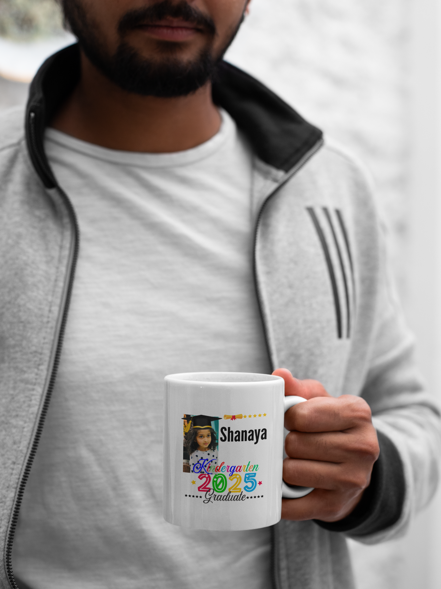 11 oz Personalized Kindergarten Graduate Coffee Mug - Celebrate 2025 with Custom Name!
