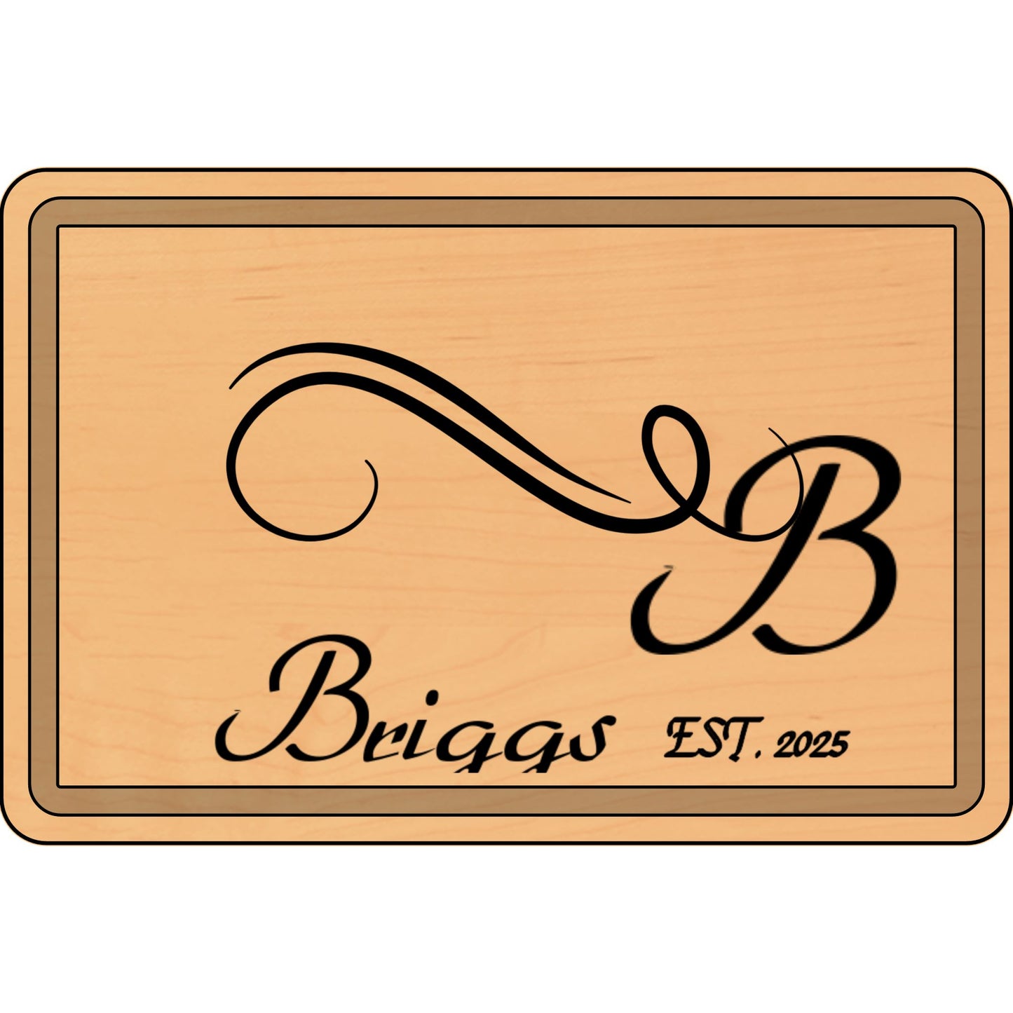 Personalized Wooden Cutting Board, Custom Engraved Kitchen, Gift for Home Chef, Wedding Gift, Kitchen Decor, Family Established Board
