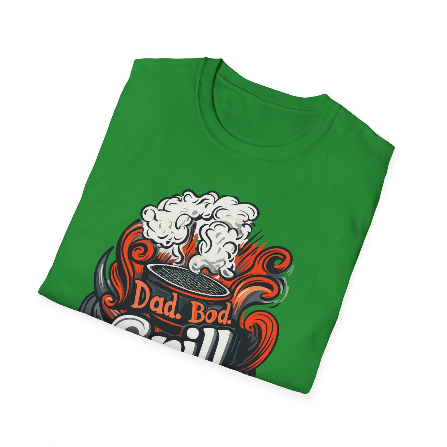 Dad, Bod Grill God T-Shirt | Father's Day Gift | Unisex Tee for Dads | Comfortable Casual Wear | Gift for Dad | Fire Theme