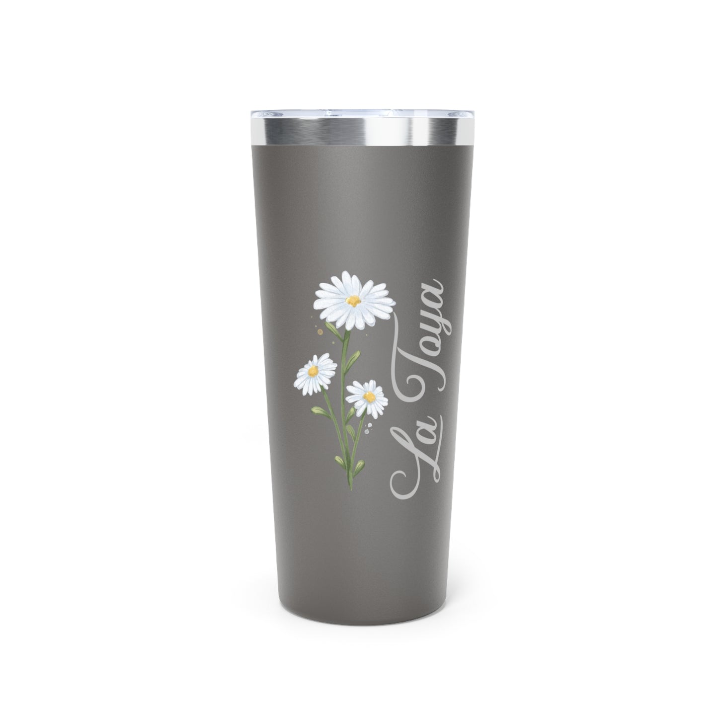 April Personalized Birth Flower 22 oz Tumbler, Personalized Birth Flower Coffee Cup With Name, Gifts for Her, Bridesmaid Proposal, Party Favor