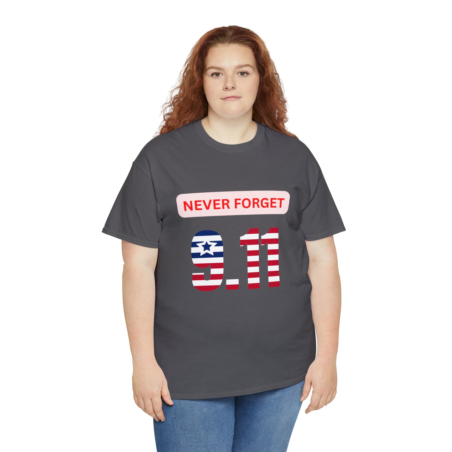Unisex Heavy Cotton Tee - Never Forget 9/11