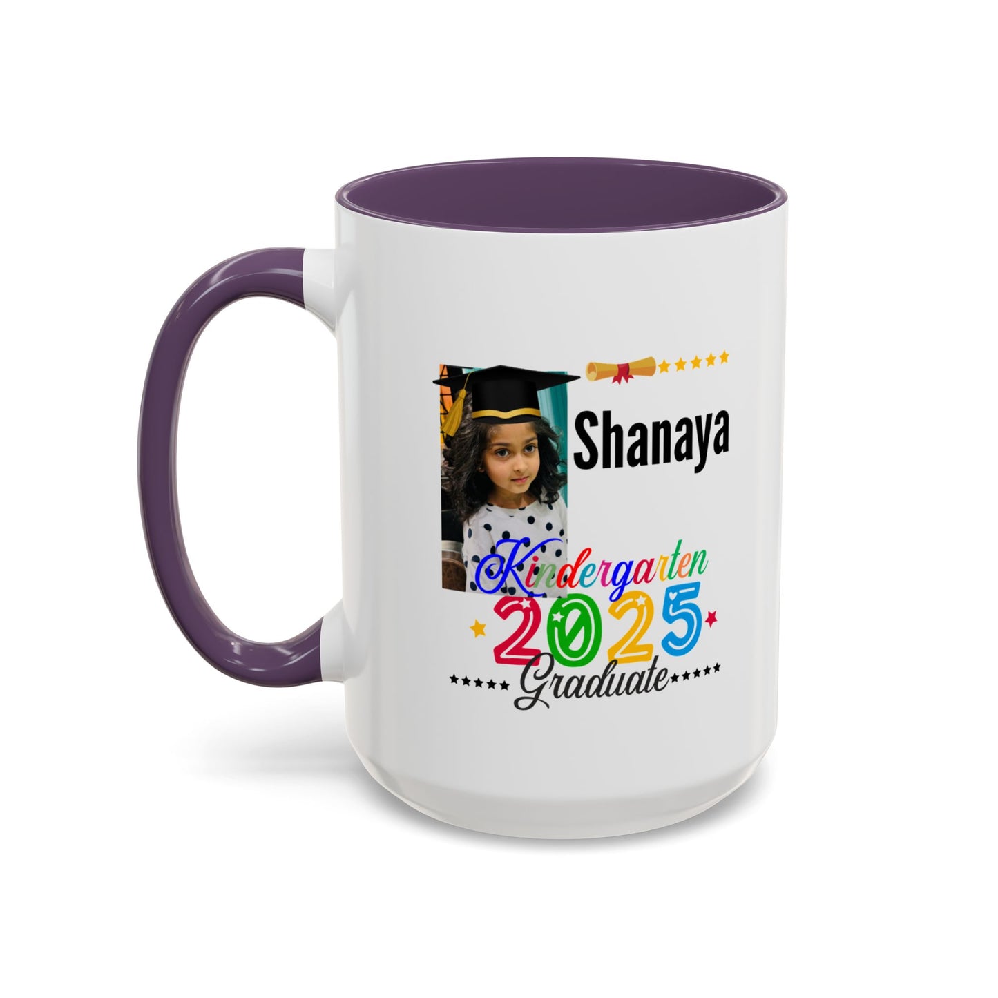 15 oz Personalized Kindergarten Graduate Coffee Mug - Celebrate 2025 with Custom Name!