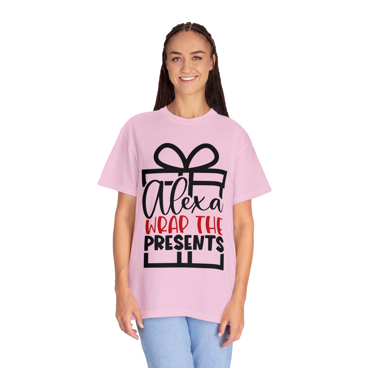 Alexa Wrap the Presents Unisex Garment-Dyed T-shirt