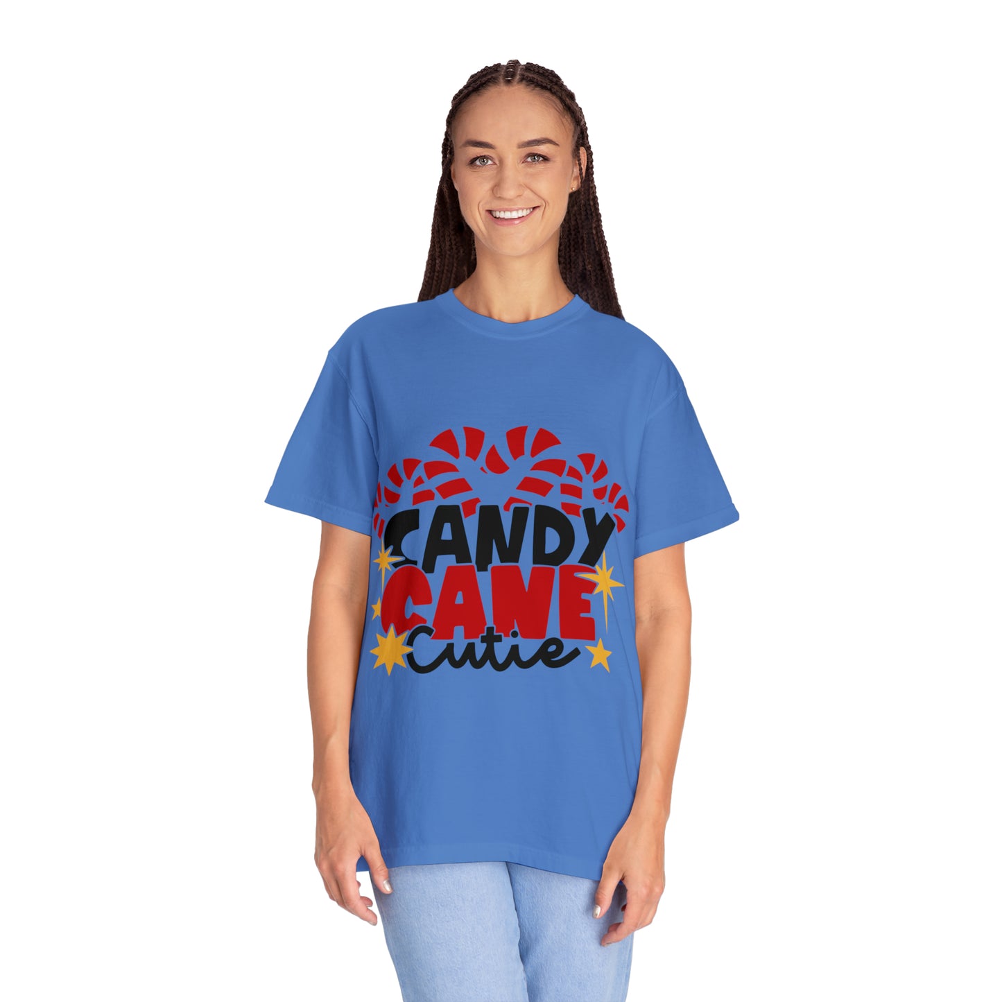 Candy Cane Cutie Unisex Garment-Dyed T-shirt