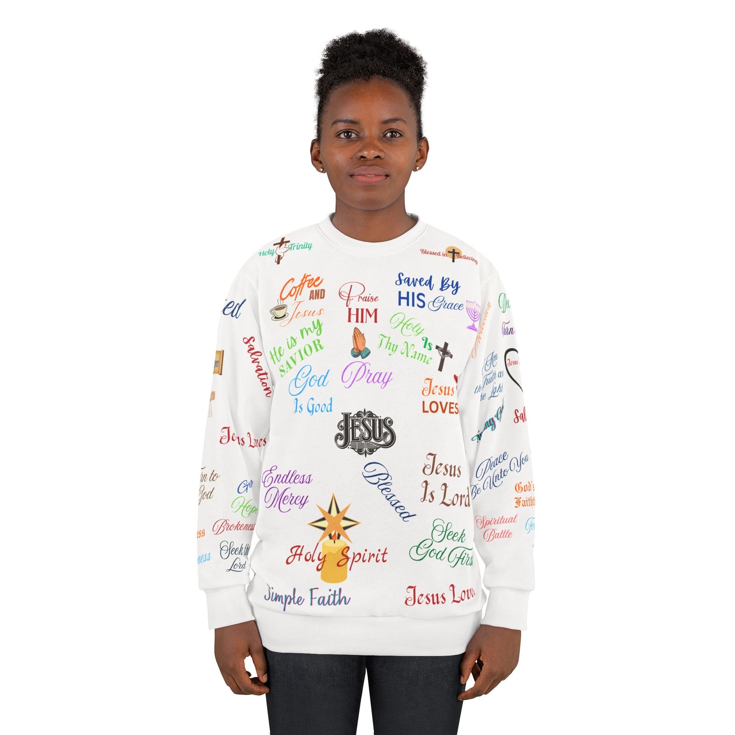 Faith-Inspired Unisex Sweatshirt - Christian Spiritual Gift Cozy Apparel,