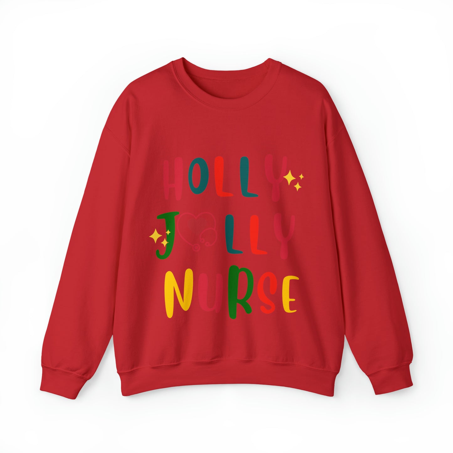 Santa's HollyJolly Nurse, Christmas Shirt, Christmas Gift, Nurse Christmas Sweatshirt, Nurse Xmas Shirt, Cute Nurse Pullover