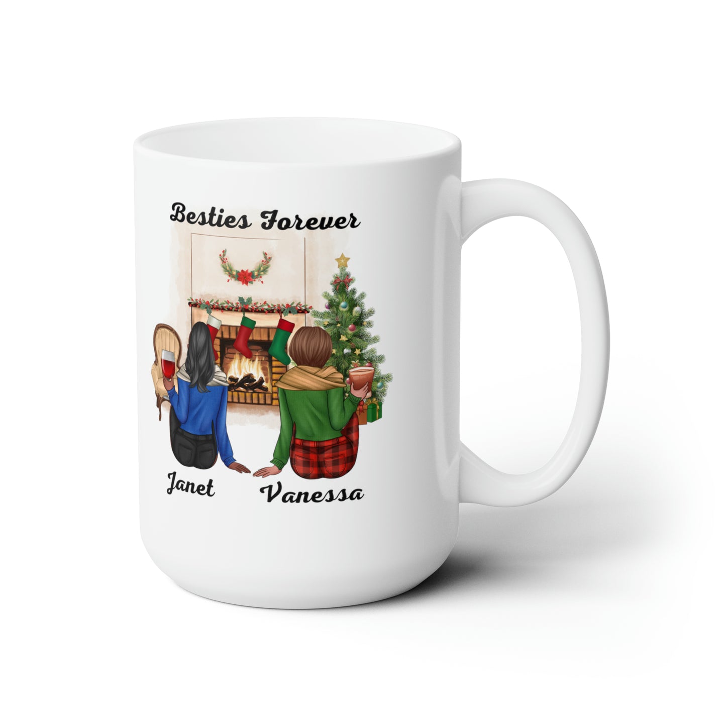 Janet and Vanessa Ceramic Mug 15oz